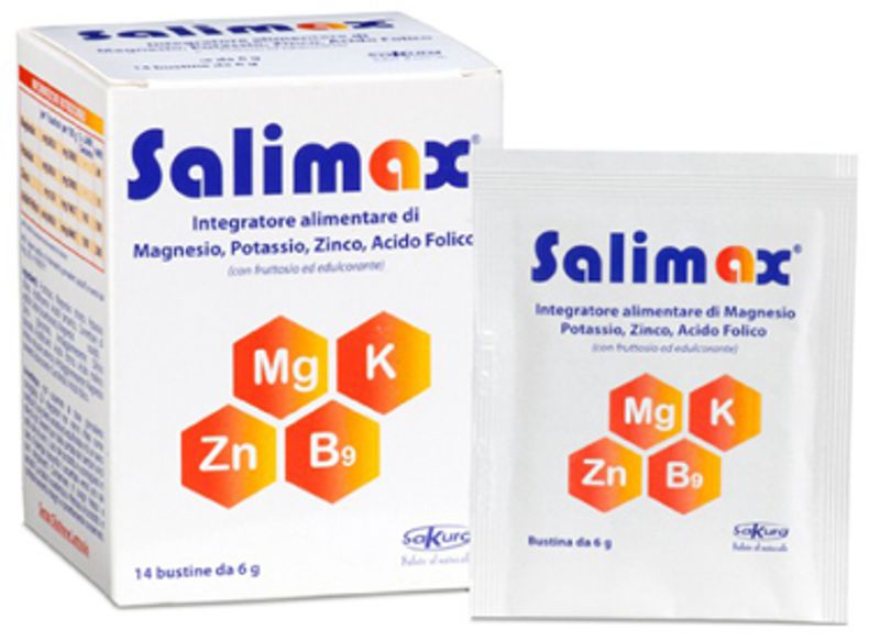 Salimax integratore di magnesio zinco e potassio 14 bustine