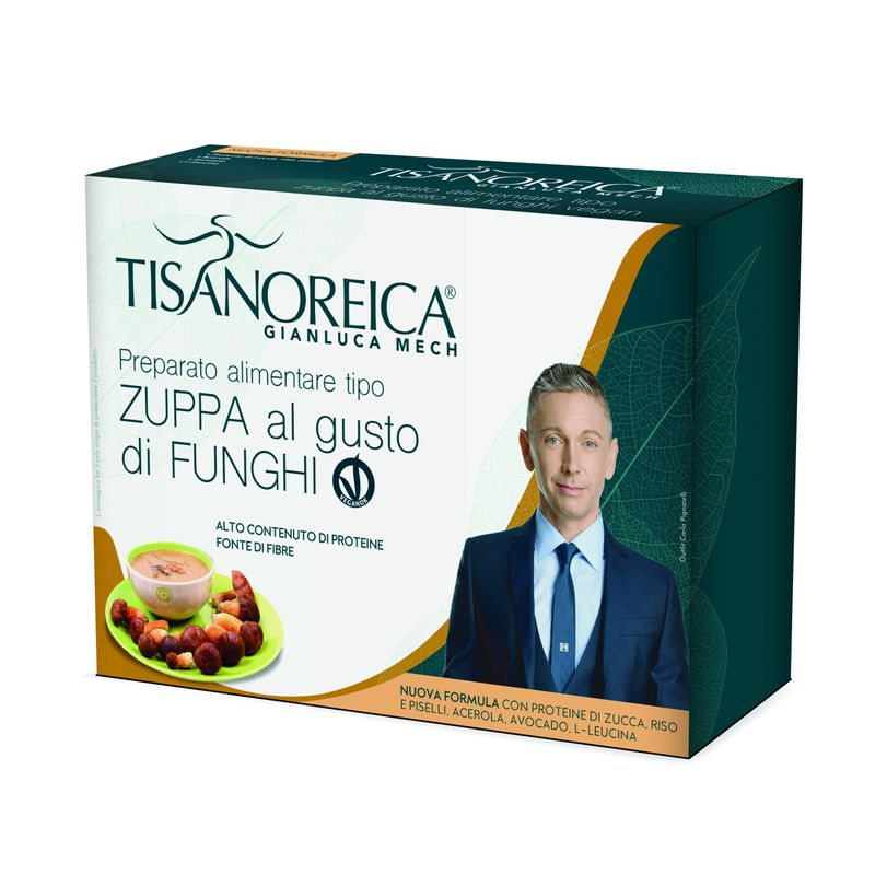 Image of Tisanoreica zuppa al gusto di funghi vegan 136g