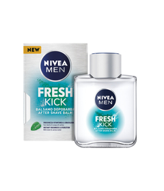 Nivea Men Fresh Kick Balsamo Dopobarba Con Menta E Acqua Di Cactus Rinfrescante 100ml