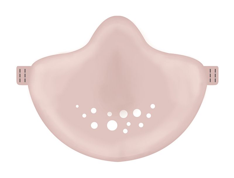 Mascherina Lavabile Ecosostenibile Colore Rosa Koziol