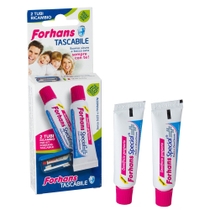 Forhans Tascabile kit da viaggio ricarica dentifricio 2x12.5ml