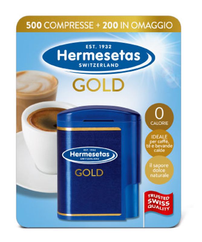 Hermesetas Gold 500+200 compresse omaggio