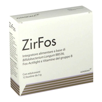 ZirFos integratore di fermenti lattici vivi per la flora batterica intestinale 12 bustine-1