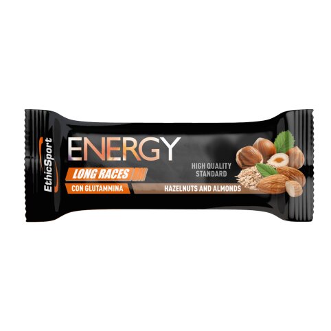 EthicSport Energy Long Races Barretta con Glutammina Nocciola 45g
