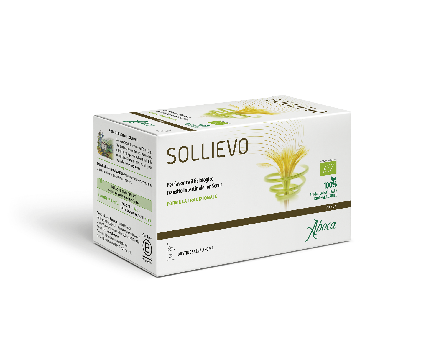 Aboca Sollievo Bio Tisana Benessere Naturale 20 Filtri 44g