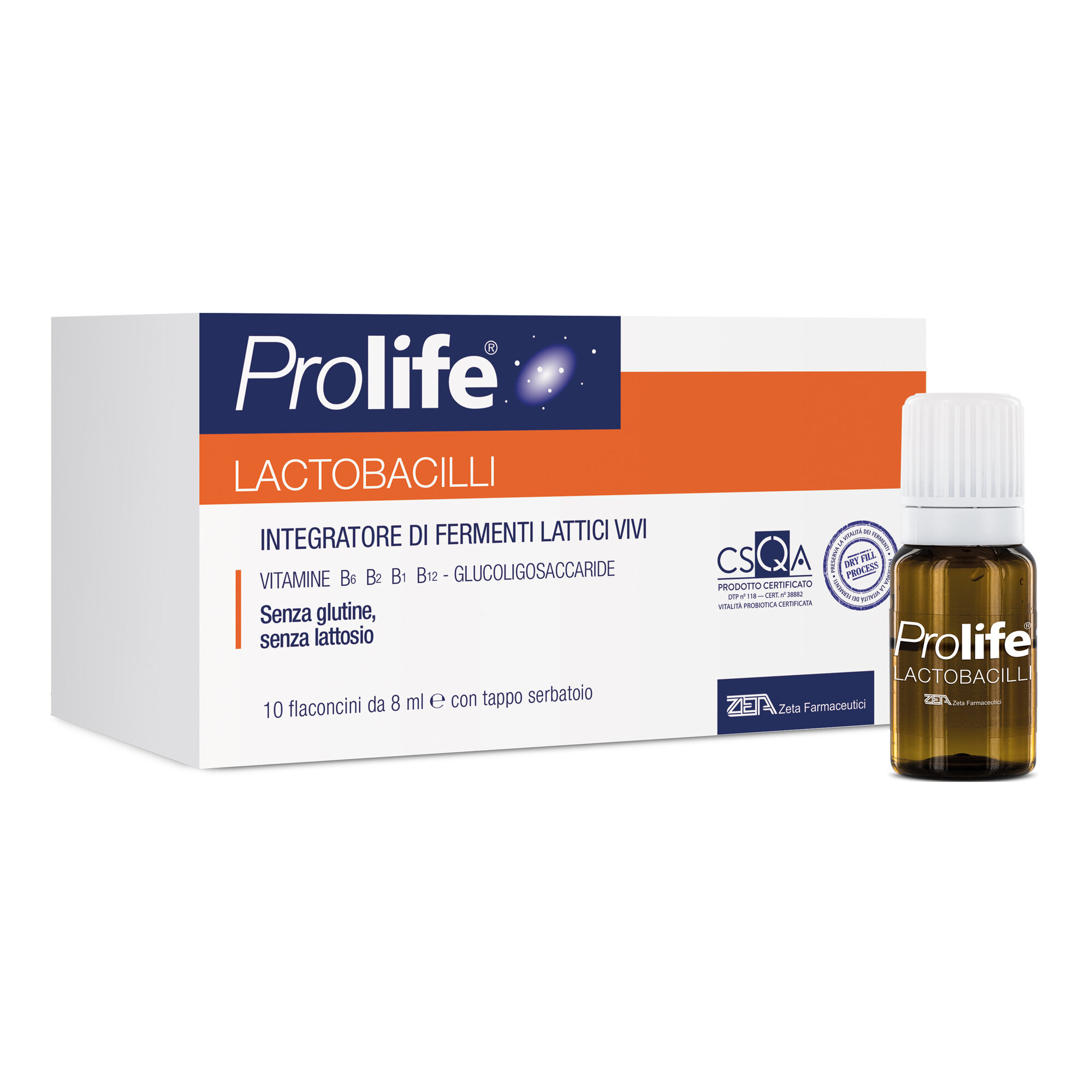 Image of Prolife Lactobacilli 10 Flaconi 8ml - Integratore Probiotico