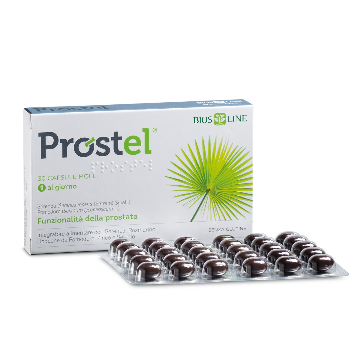 Biosline Prostel integratore alimentare per disturbi delle vie urinarie 30 capsule-1