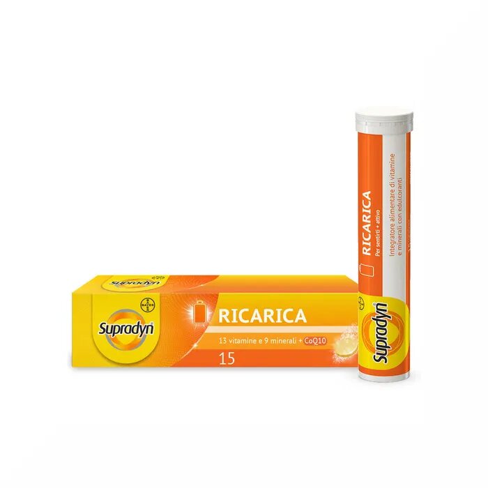 Supradyn Ricarica Integratore Multivitaminico Completo e Minerali 15 Compresse Effervescenti