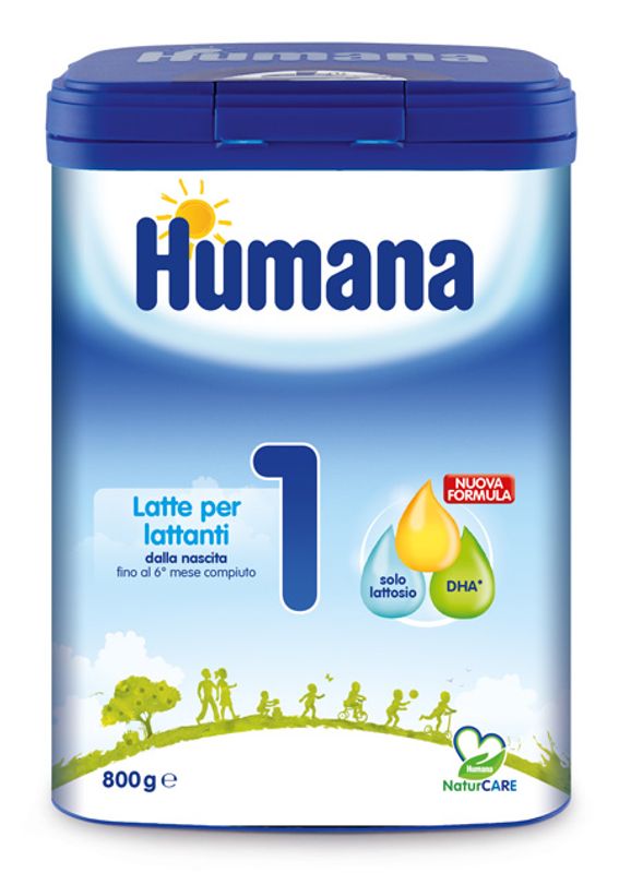 Image of Humana 1 latte in polvere per lattanti 0-6 mesi 800g