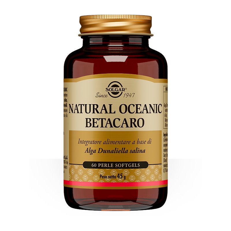 Solgar Natural Oceanic Betacaro per il benessere della pelle 60 perle softgels