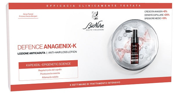Defence Anagenix k Lozione Anti Caduta 6 Flaconcini 15 ml