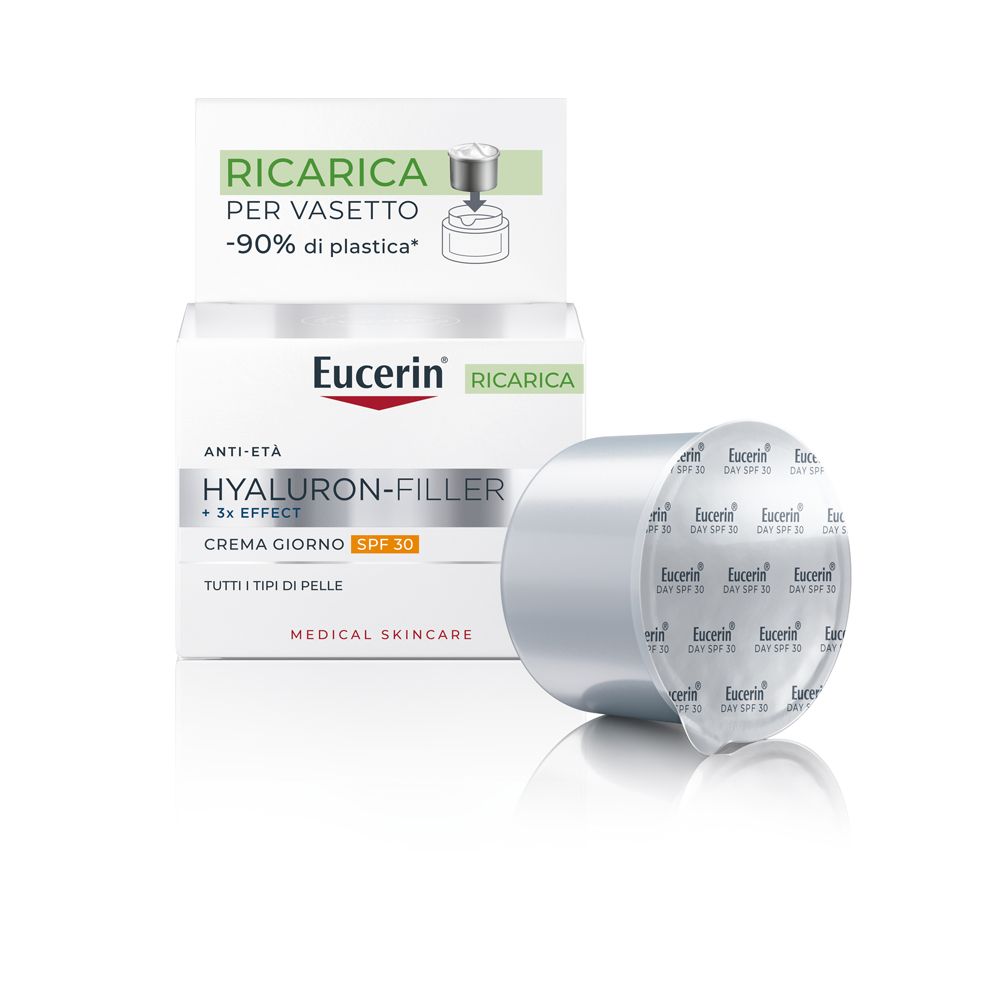 Eucerin Hyaluron-Filler +3X Effect Giorno SPF 30 Ricarica 50ml