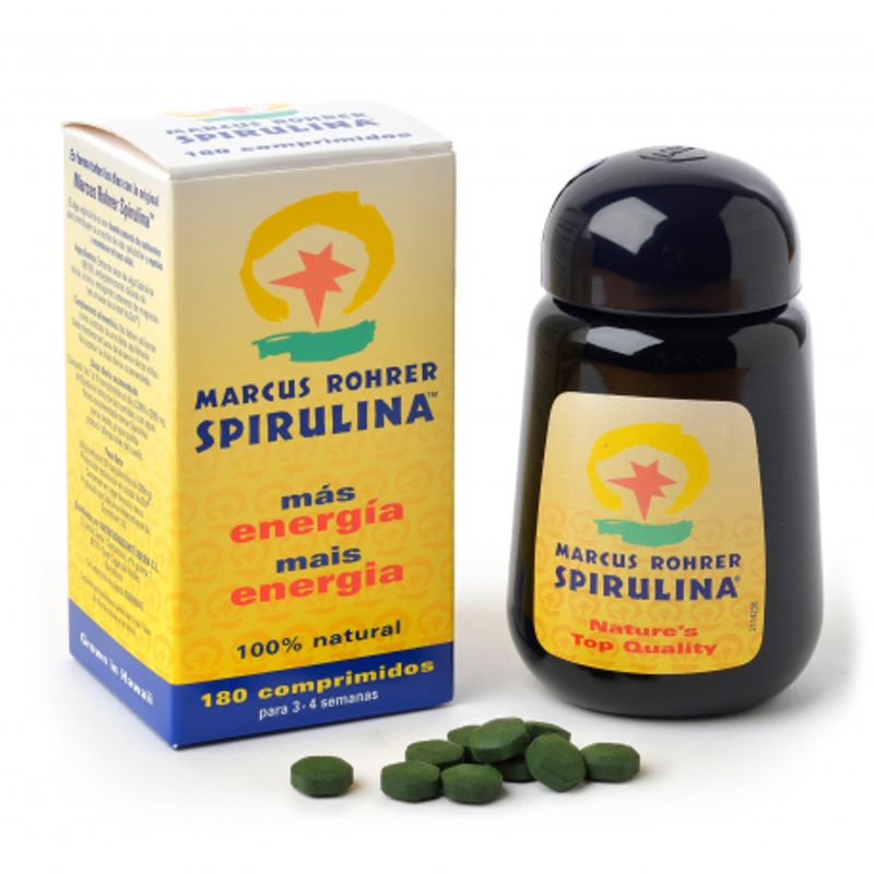 Marcus Rohrer Spirulina integratore alimentare ricostituente 180 compresse