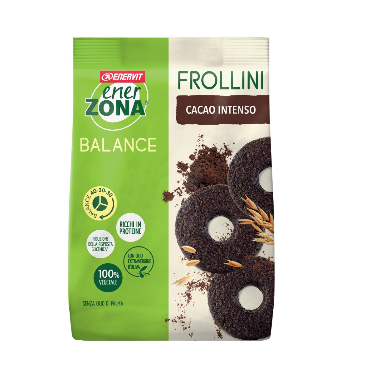 Image of Enerzona Frollini 40-30-30 gusto Fondente Intenso 250g