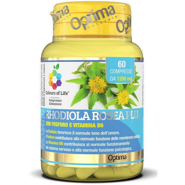 Optima Colours of Life Rhodiola Rosea Plus integratore alimentare utile per l'umore 60 compresse