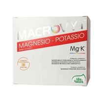 Alta Natura Macrovyt Magnesio Potassio riduce stanchezza ed affaticamento 36 bustine gusto arancia