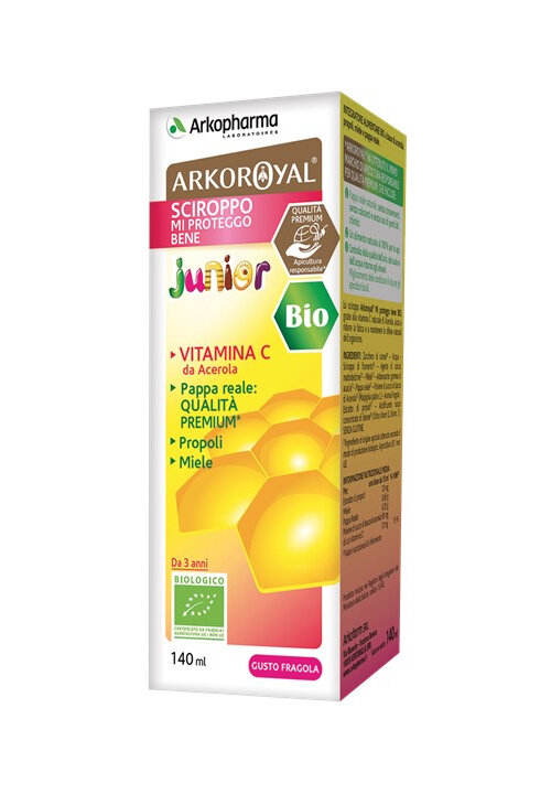 Image of Arkopharma Royal Kid Cresco Bene Concentrato Fluido Bambini 140ml Fragola