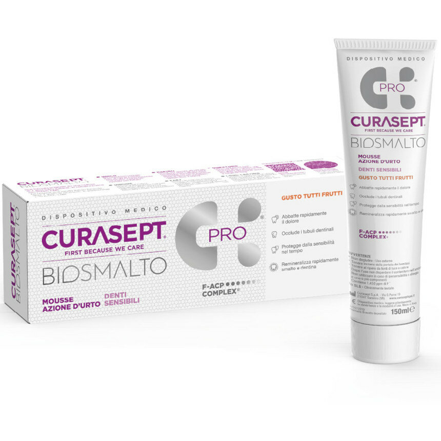 Curasept Biosmalto Mousse Azione d'Urto 50ml