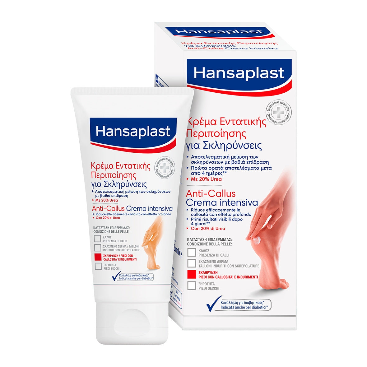 Hansaplast Anti Callus Crema Intensiva E Idratante Piedi Calli Secchi Screpolati 75ml