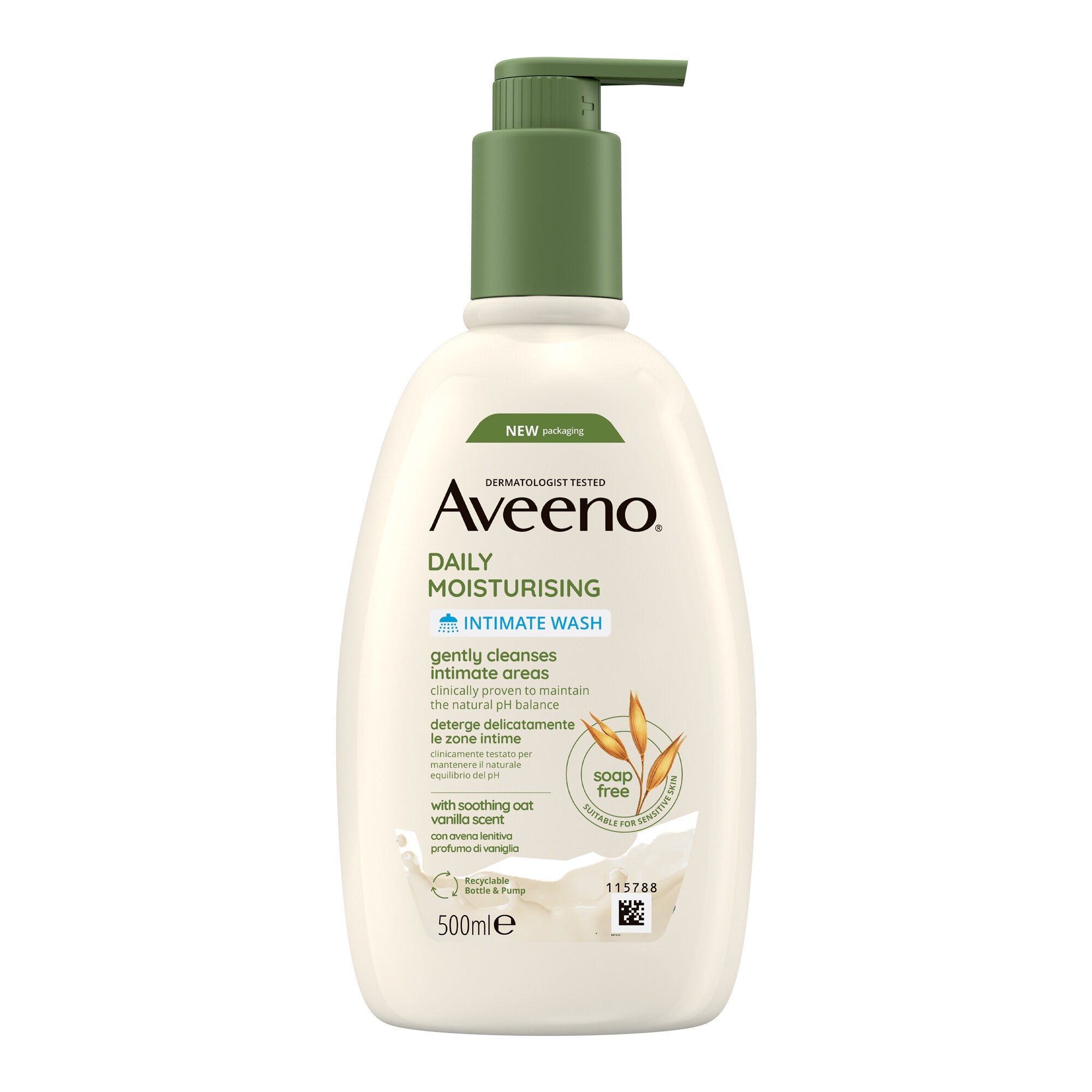 Aveeno Daily Moisturising Detergente Intimo Vaniglia 500ml