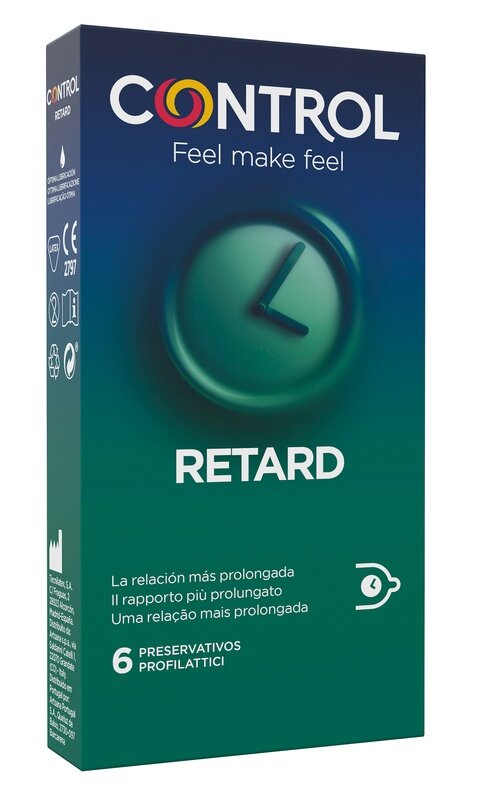 Control Preservativi Retard in lattice di gomma naturale 6 profilattici