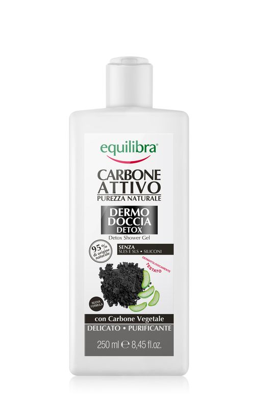 Image of Equilibra Carbone Attivo Doccia Schiuma Detox delicato e purificante 250ml