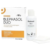 Thèa Blephasol Duo lozione micellare per l'igiene delle palpebre sensibili 100ml+100 garze