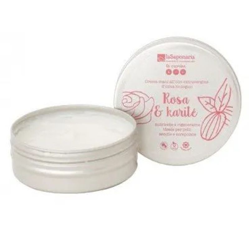 Image of La Saponaria Crema Mani Rosa E Karité 60ml