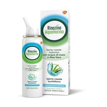 Rinazina Aquamarina Soluzione Isotonica Aloe Vera nebulizzazione Delicata spray nasale 100ml-1