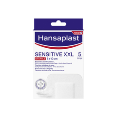 Hansaplast Cerotti Sensitive XXL Medicazione Per Ferite Medio Grandi 8x10cm 5 Pezzi
