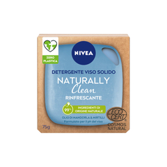 Nivea Naturally Clean Detergente Viso Solido Rinfrescante 75g-1