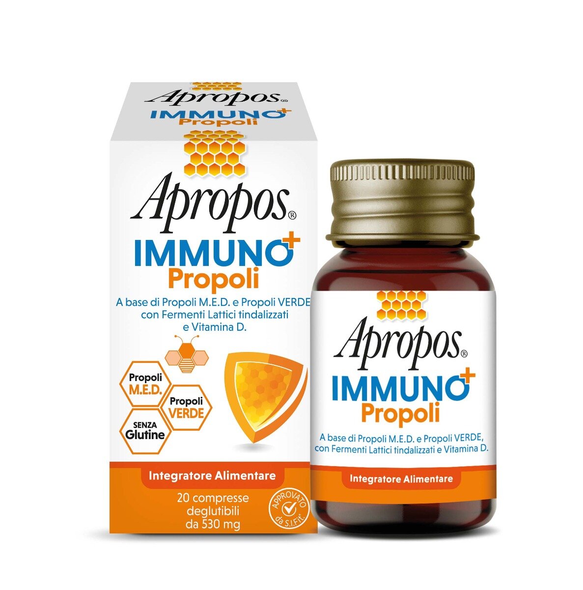 Apropos Immuno+ Propoli per le difese immunitarie 20 compresse deglutibili