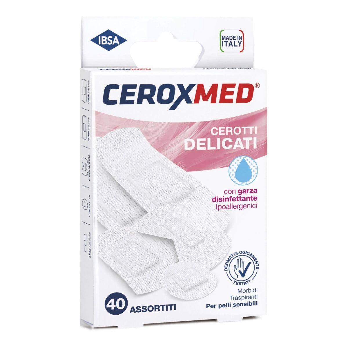 Ceroxmed Cerotti Delicati Assortiti 40 Pezzi
