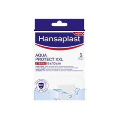 Hansaplast Cerotti Aqua Protect XXL Impermeabili Per Grandi Ferite 8x10cm 5 Pezzi