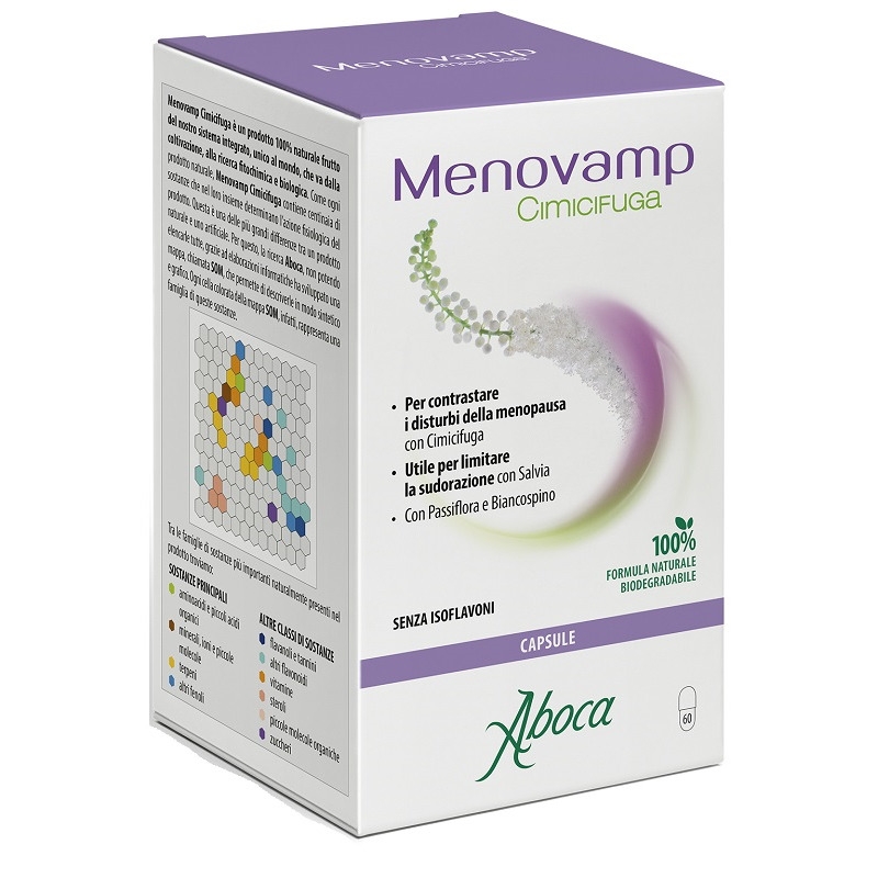 Image of Aboca Menovamp Cimicifuga per i disturbi della menopausa 60 capsule