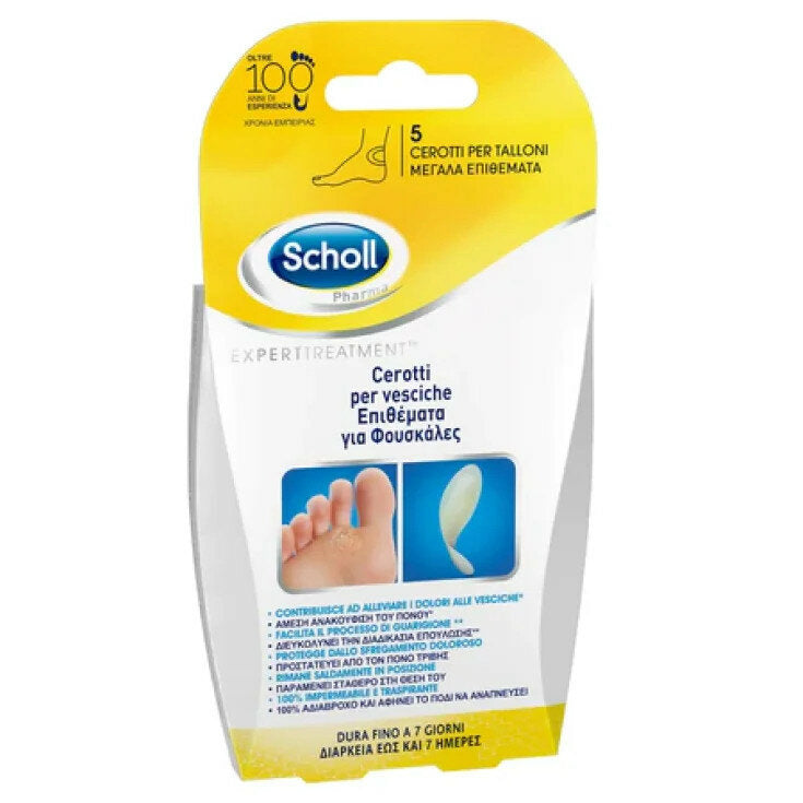 Scholl Cerotti Vesciche Tallone 5 Pezzi