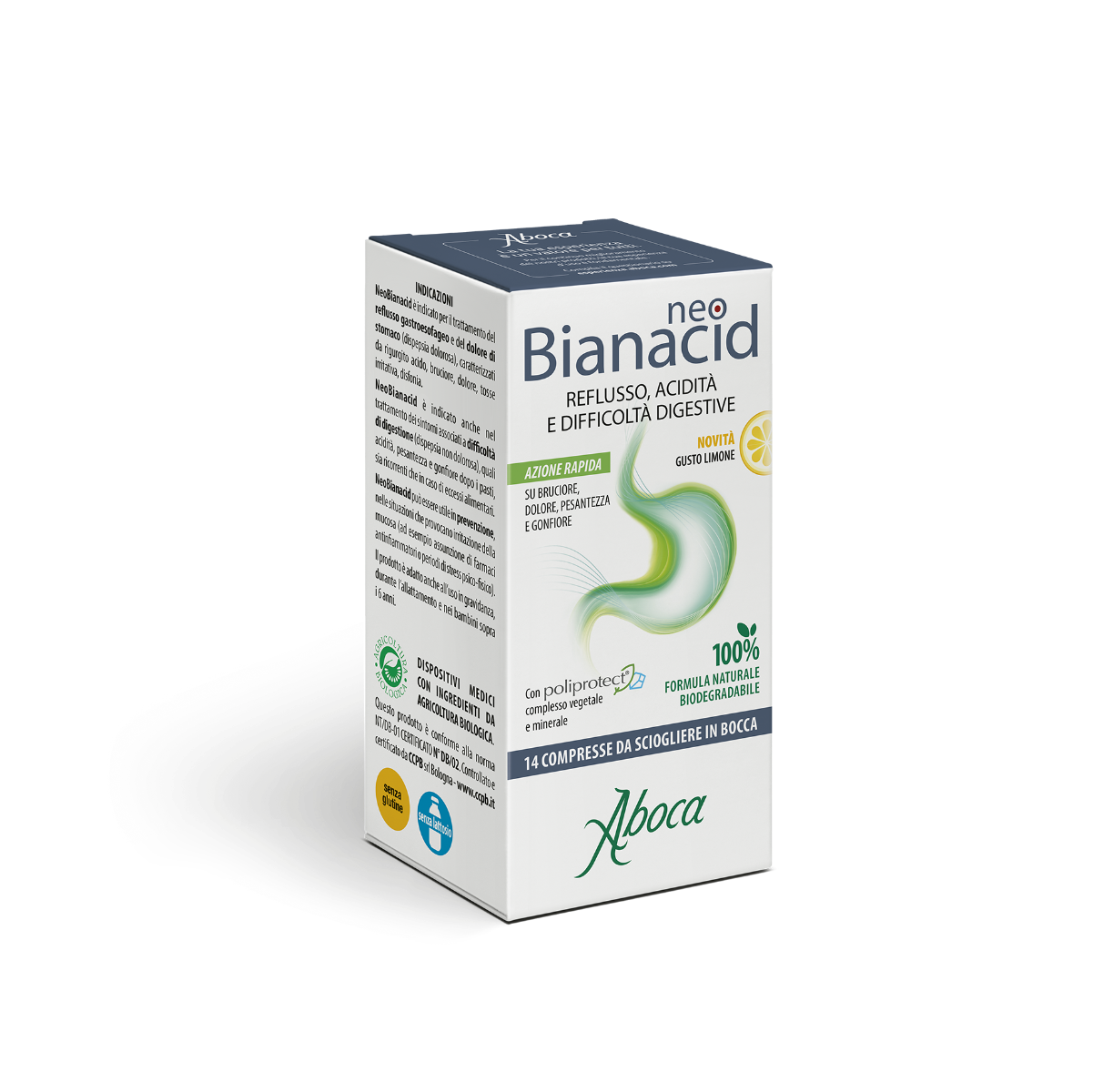 Aboca Neobianacid 14 Compresse Gusto Limone