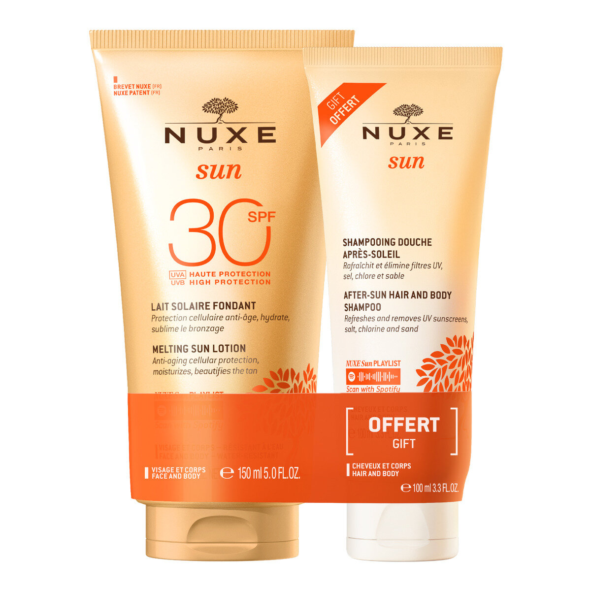 Nuxe Sun Duo Latte Solare SPF30 + Shampoo Doposole 150ml + 100ml