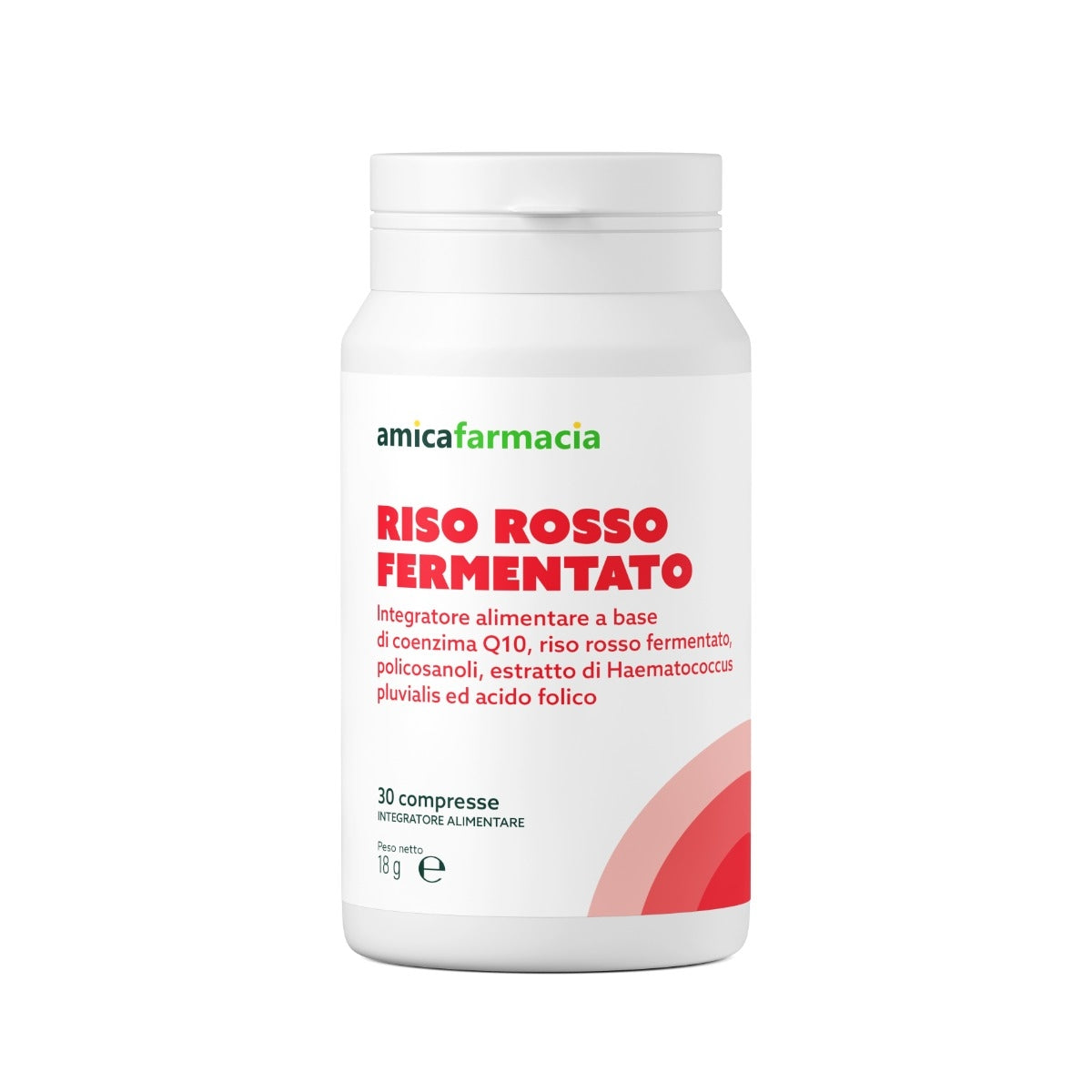 Amicafarmacia Riso Rosso Fermentato integratore 30 compresse