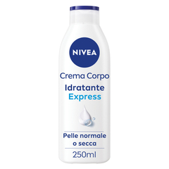 Nivea Crema Corpo Idratante Express Crema Corpo Idratante 72 Ore per Pelle Normale E Secca 250ml