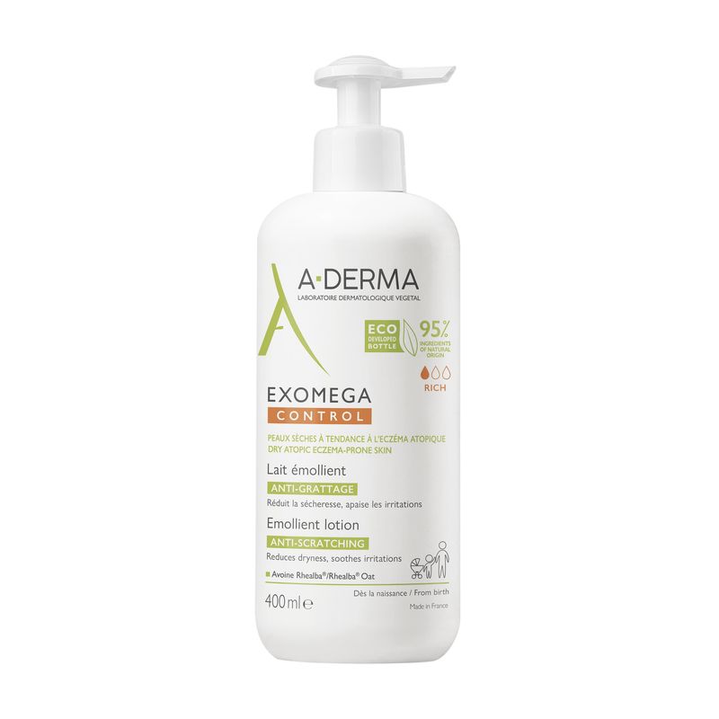 Image of A-Derma Exomega Control latte emolliente per pelle secca e atopica 400ml