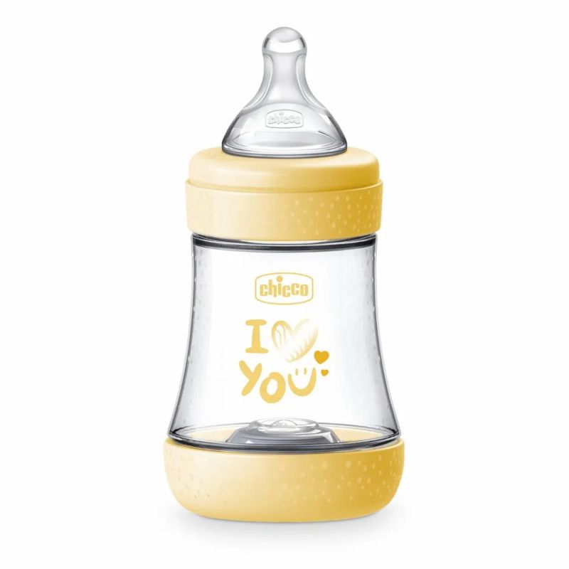 Image of Chicco Biberon Neonato Perfect 5 Biberon Giallo Flusso Lento 150 ml 0Mesi+