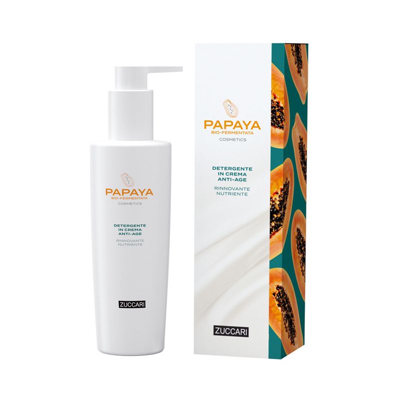 Zuccari Papaya Bio-Fermentanta Cosmetics detergente in crema anti-age 200ml