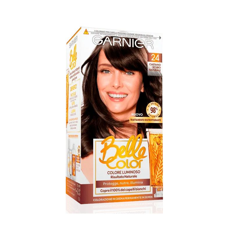 Image of Garnier Belle Color kit per colorazione capelli 24 Castano Scuro Naturale