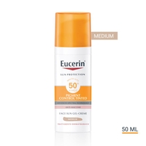 Eucerin Pigment Control Gel Crema SPF50+ Colorata Tonalità  Medium 50ml-1