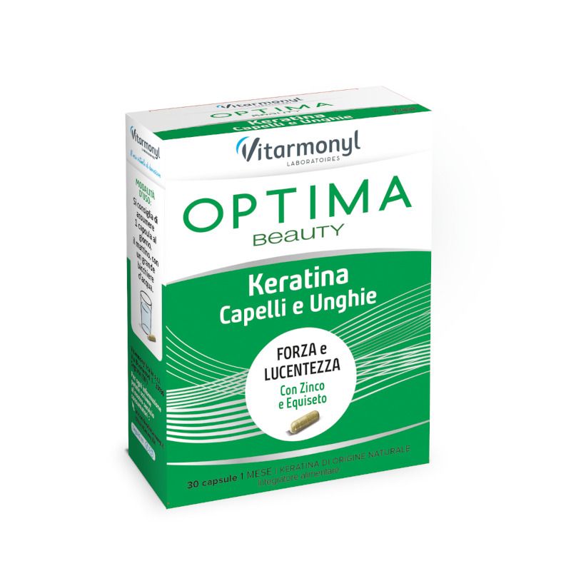 Image of Vitarmonyl Optima Beauty Capelli & Unghie Keratina integratore alimentare 30 capsule