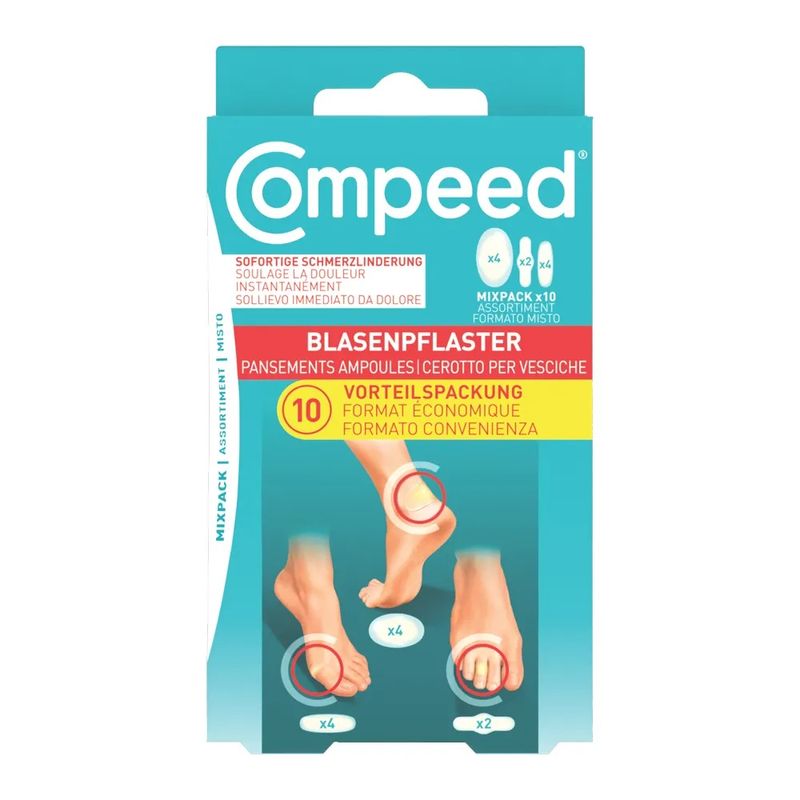 Image of Compeed cerotti per vesciche formato misto 10 pezzi