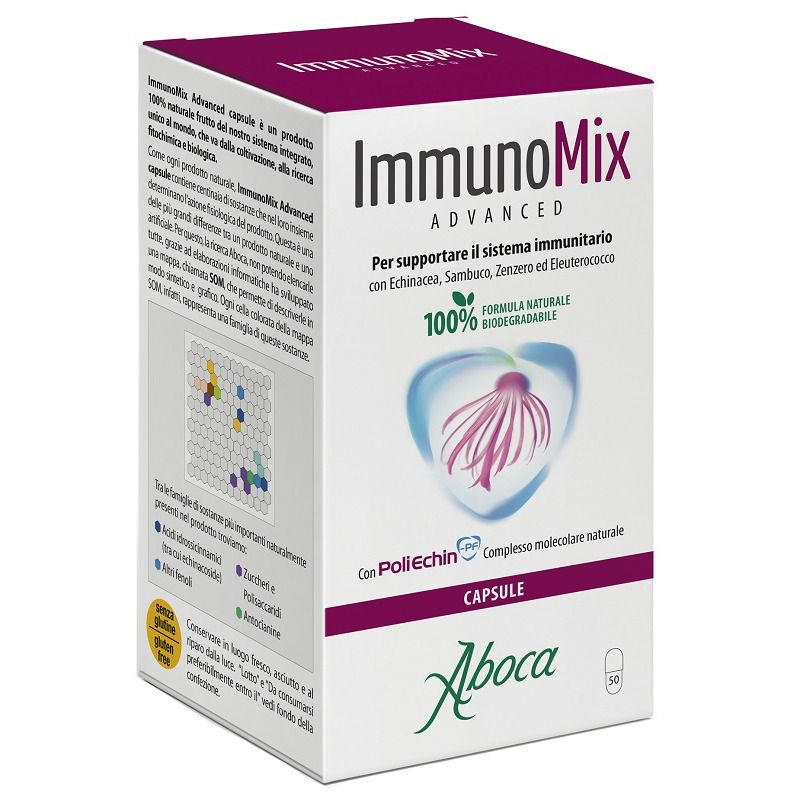 Image of Aboca ImmunoMix Advanced per il sistema immunitario 50 capsule