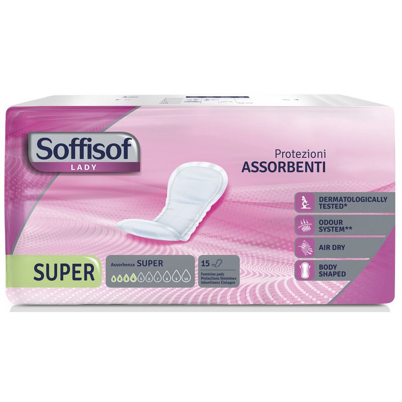 Image of Soffisof Lady AirDry Super protezioni assorbenti 15 pezzi