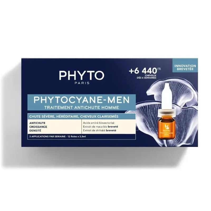 Image of Phyto Phytocyane Caduta Severa Uomo trattamento anticaduta capelli 12 fiale